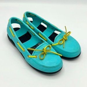 Crocs Women's Beach Line Slip-On Boat Shoes Standard Fit Size 6